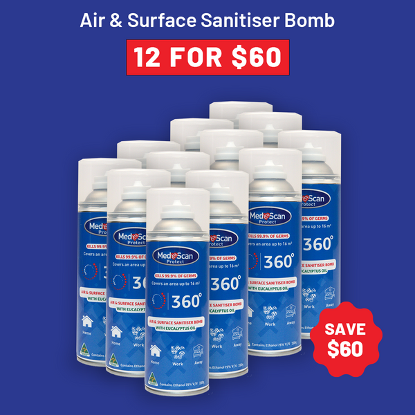 12 for $60 - Air & Surface Sanitiser Bomb - Bundle