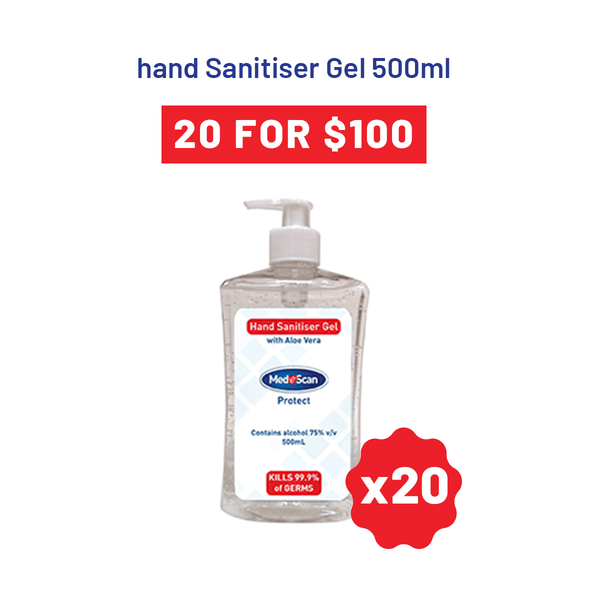 Hand Sanitiser Gel 500mL - 20 for $100 Bundle