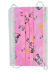 Disposable Face Mask for Kids - Pink Panda Design