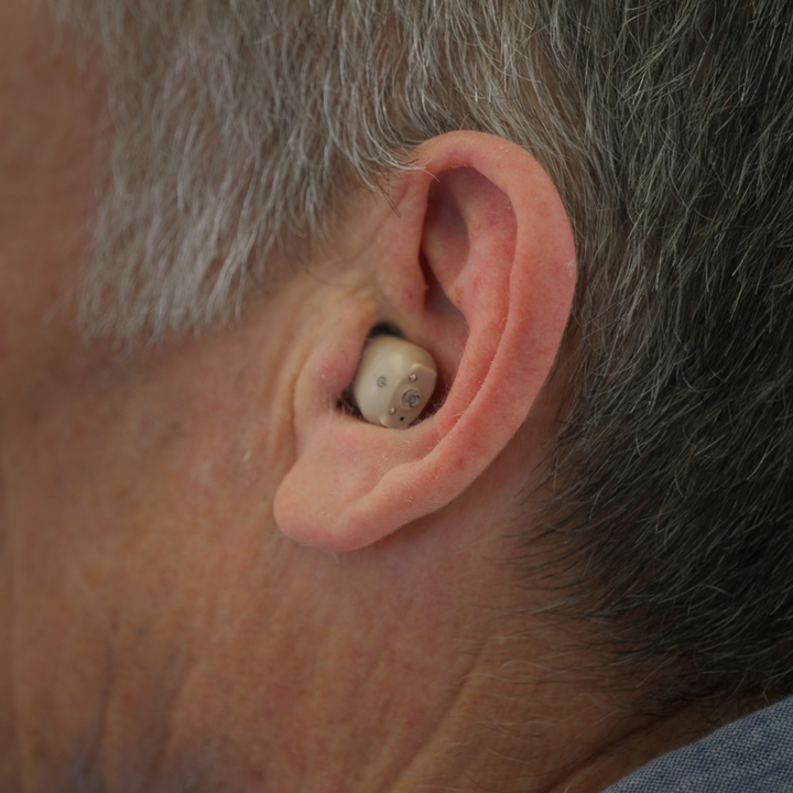 In the Ear Hearing Aid close up