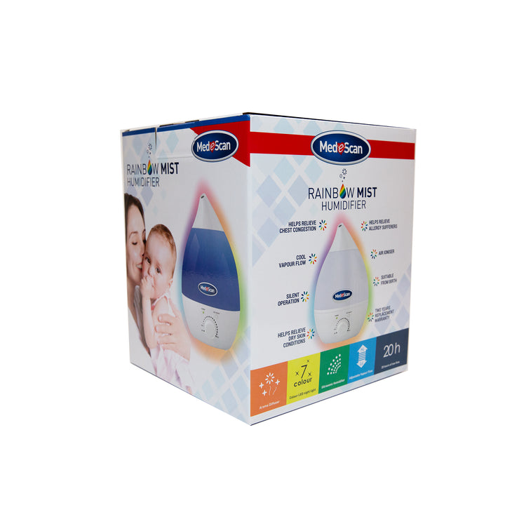 Rainbow Mist Ultrasonic Cool Mist Humidifier box