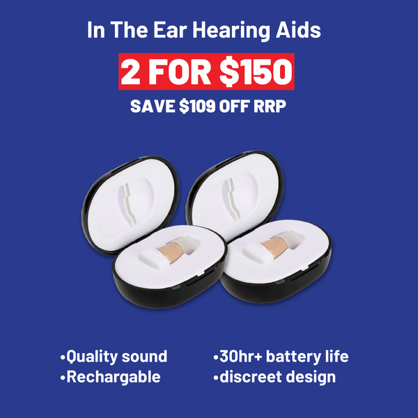 In The Ear Hearing Aid - 2 for $150 Bundle